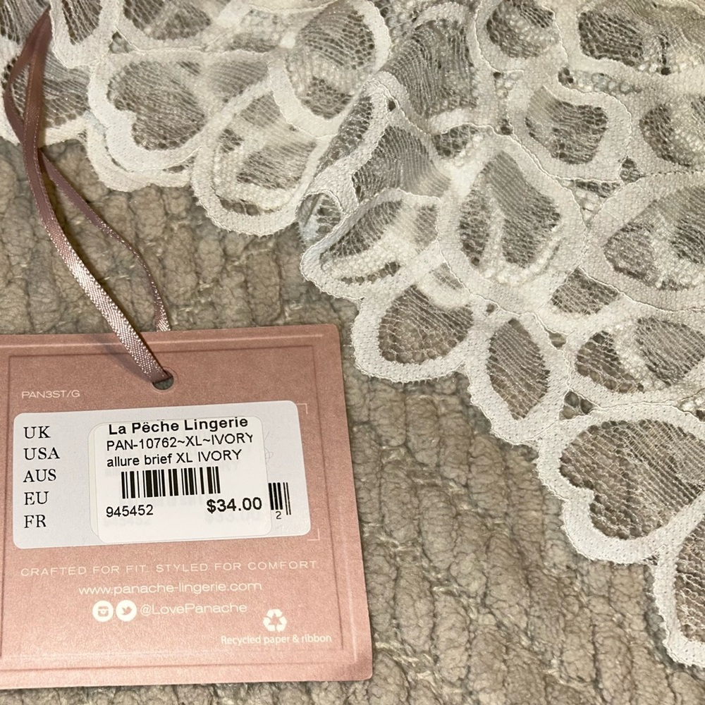 Panache White Lace Panty - Picture 4 of 4